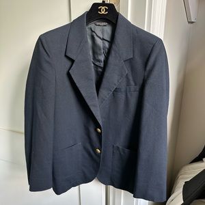 VTG 1990s Christian Dior Blazer Navy Blue Size Small